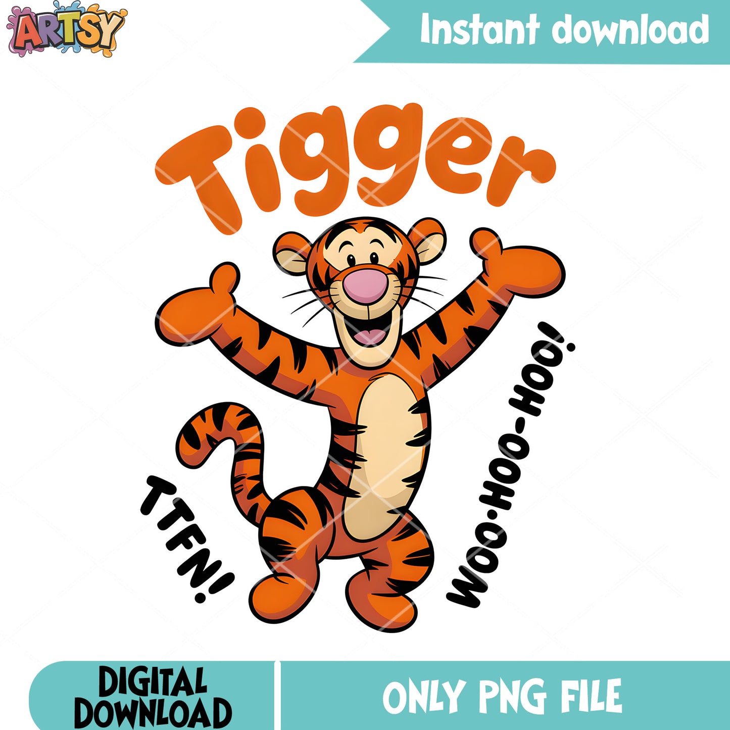 Love tiger christmas png, disney tiger png, christmas vibes png