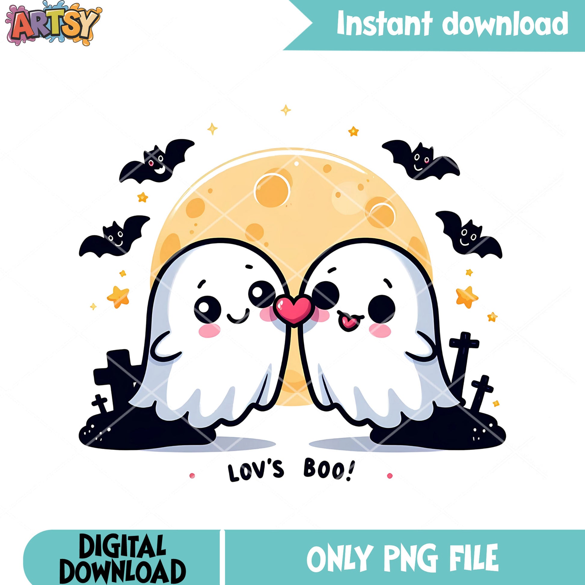 Lovs boo cemetery png, full night moon png, sacry halloween png
