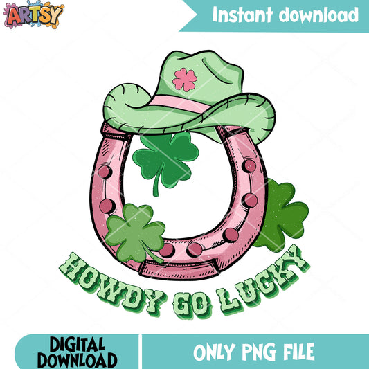 Luck hat cowboy day png, st patricks png, saint patricks day png