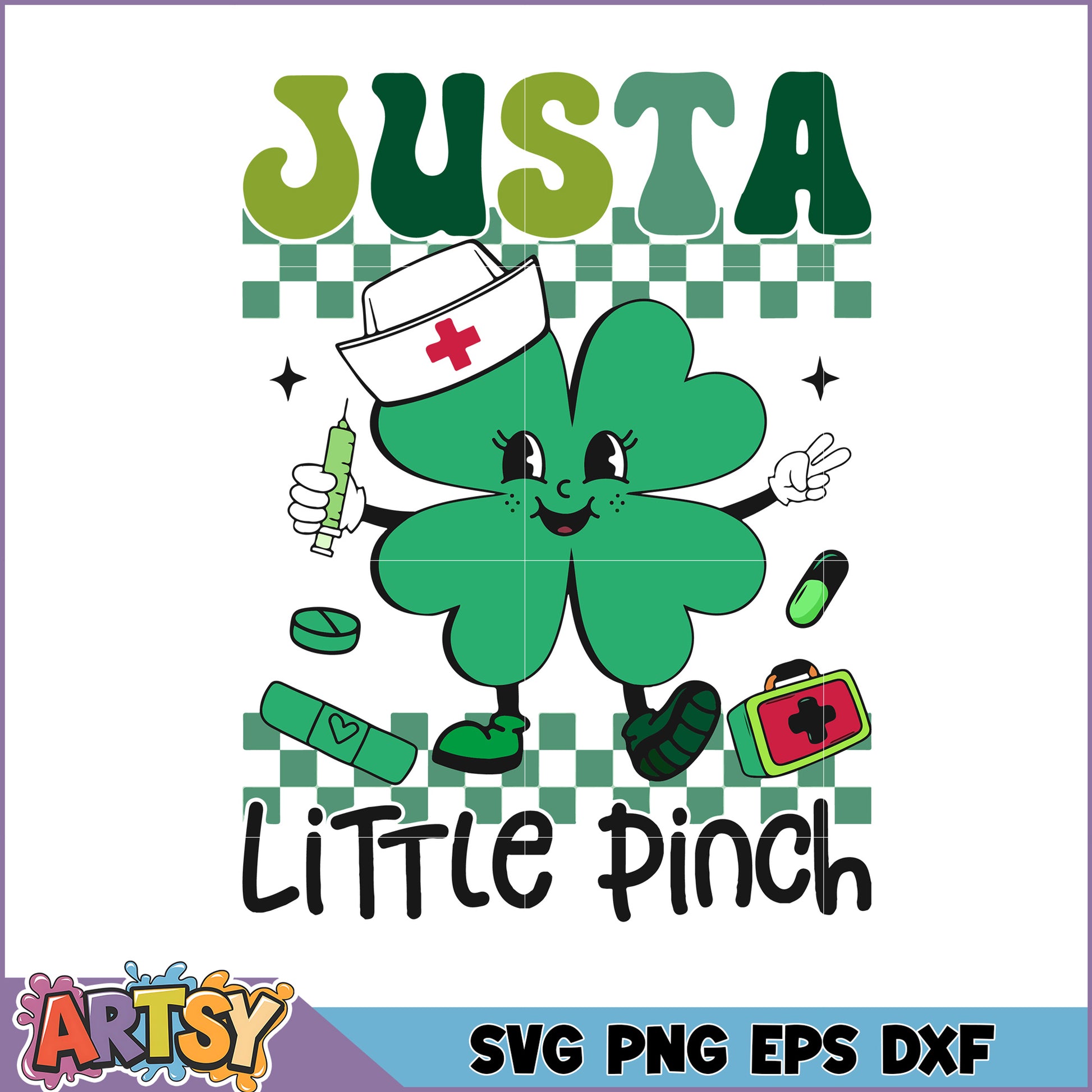 Lucky Nurse SVG Design Just a Little Pinch of Fun