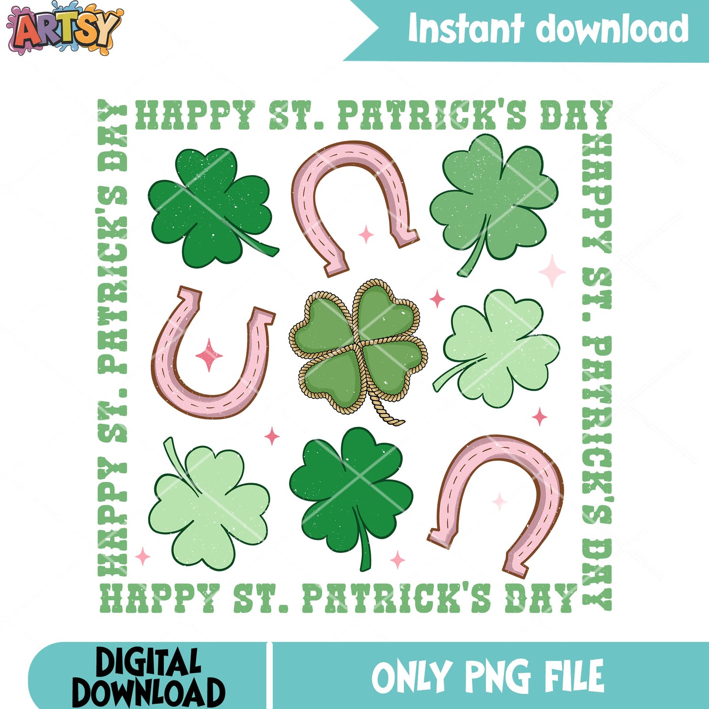 Lucky patrick days png, Happy st patricks day png, four leaf clover png