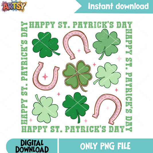 Lucky patrick days png, Happy st patricks day png, four leaf clover png