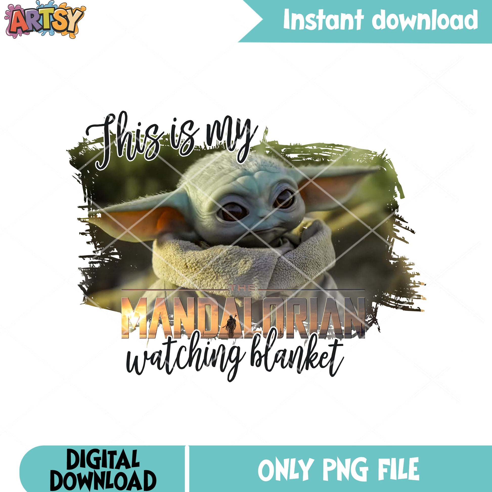 MANDALORIAN Blanket Plain png, star war png, merry christmas png