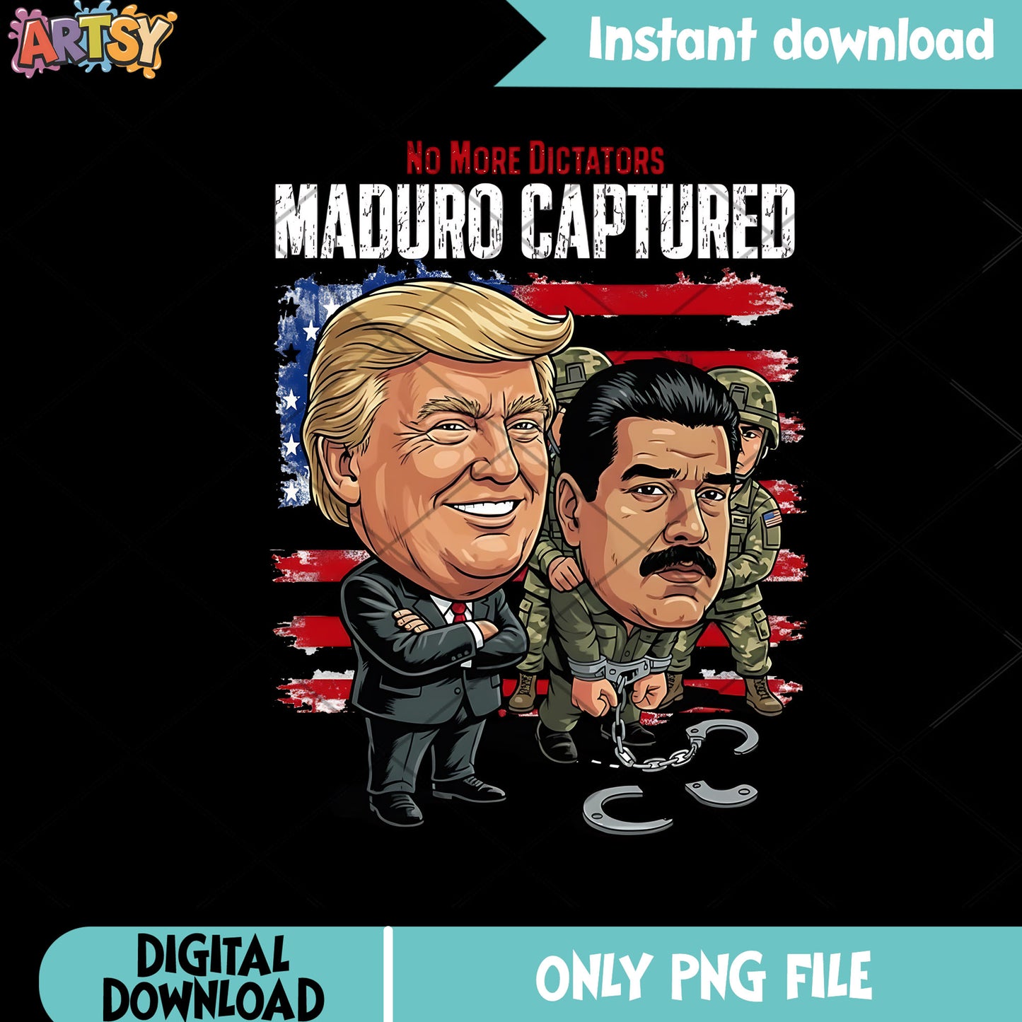 Maduro arested by trump png, donald trump png, america gifts png