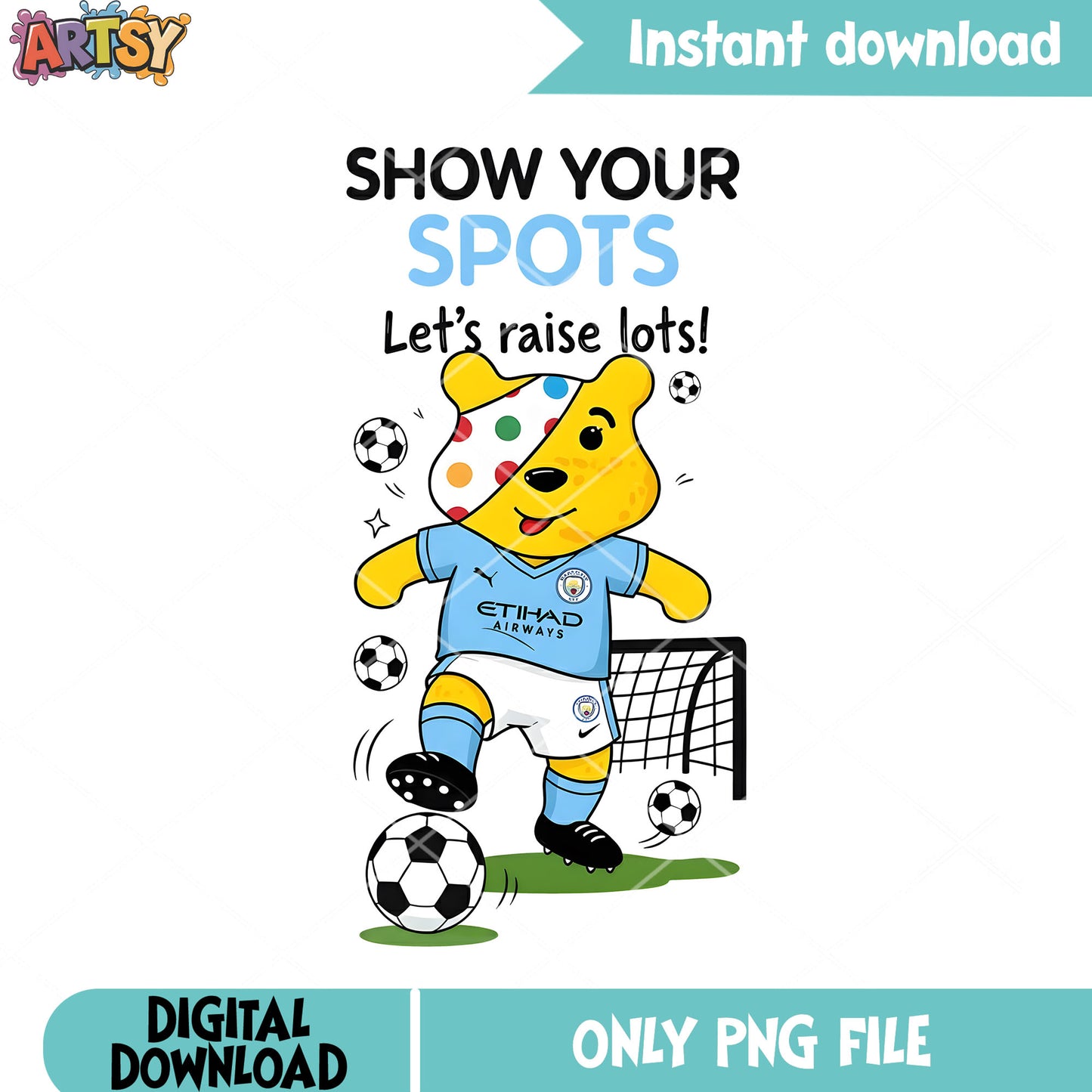 Manchester city pooh png, disney cartoon png, bbc Soccer sports png