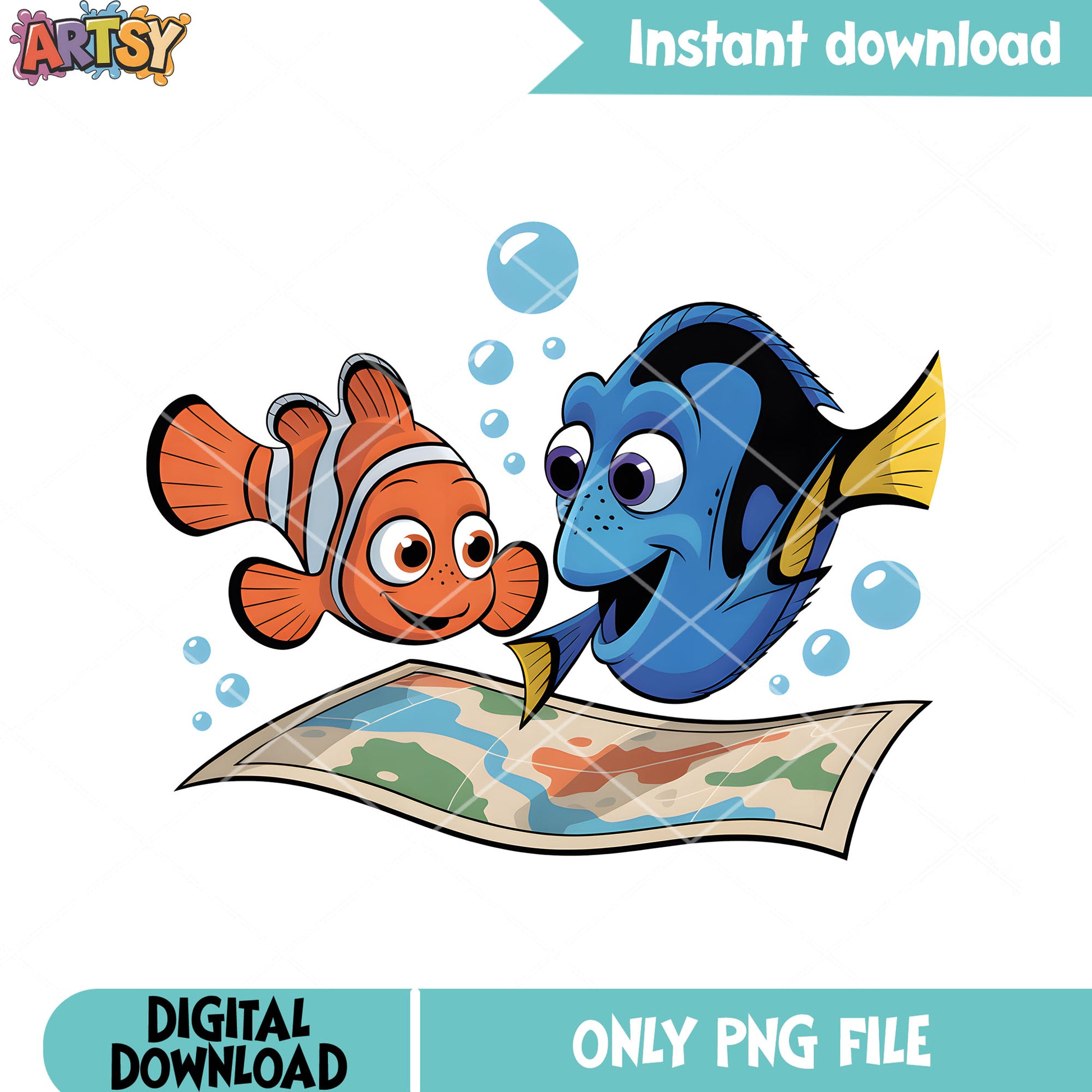 Map dory marlin png, marlin and dory​ png, finding nemo png