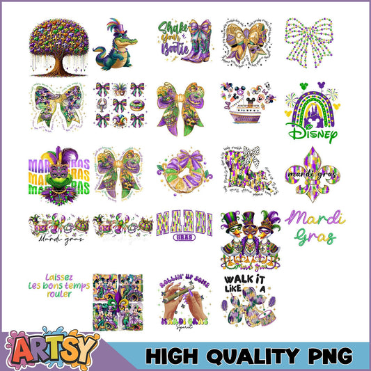 Mardi Gras PNG Bundle High-Quality Designs