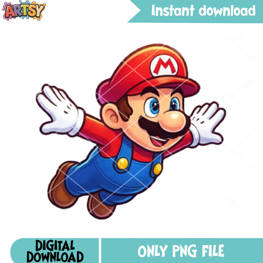 Mario classic vibes png, mario characters png, super mario galaxy png