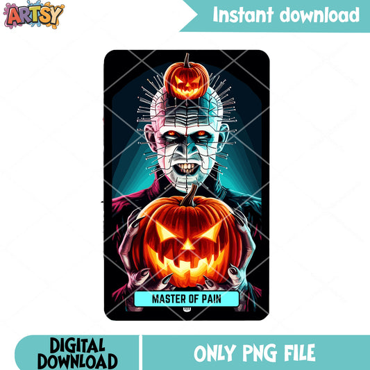 Master of pain Pinhead png, jack o lantern png, honor halloween png