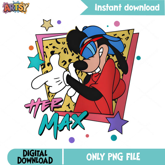 Max Goof Her Max A Goofy Movie PNG, Disney PNG, Retro PNG