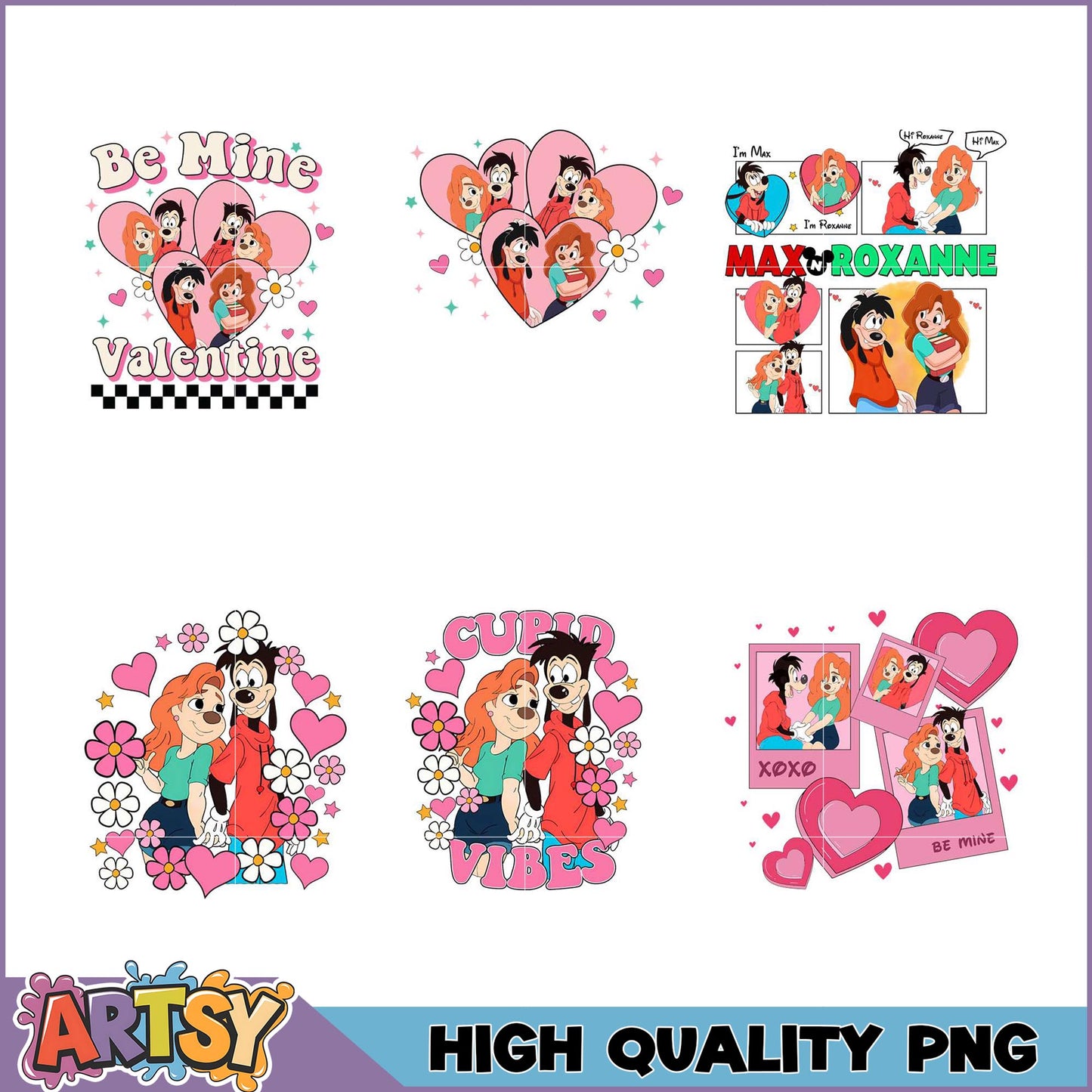Max & Roxanne Valentine's PNG Bundle