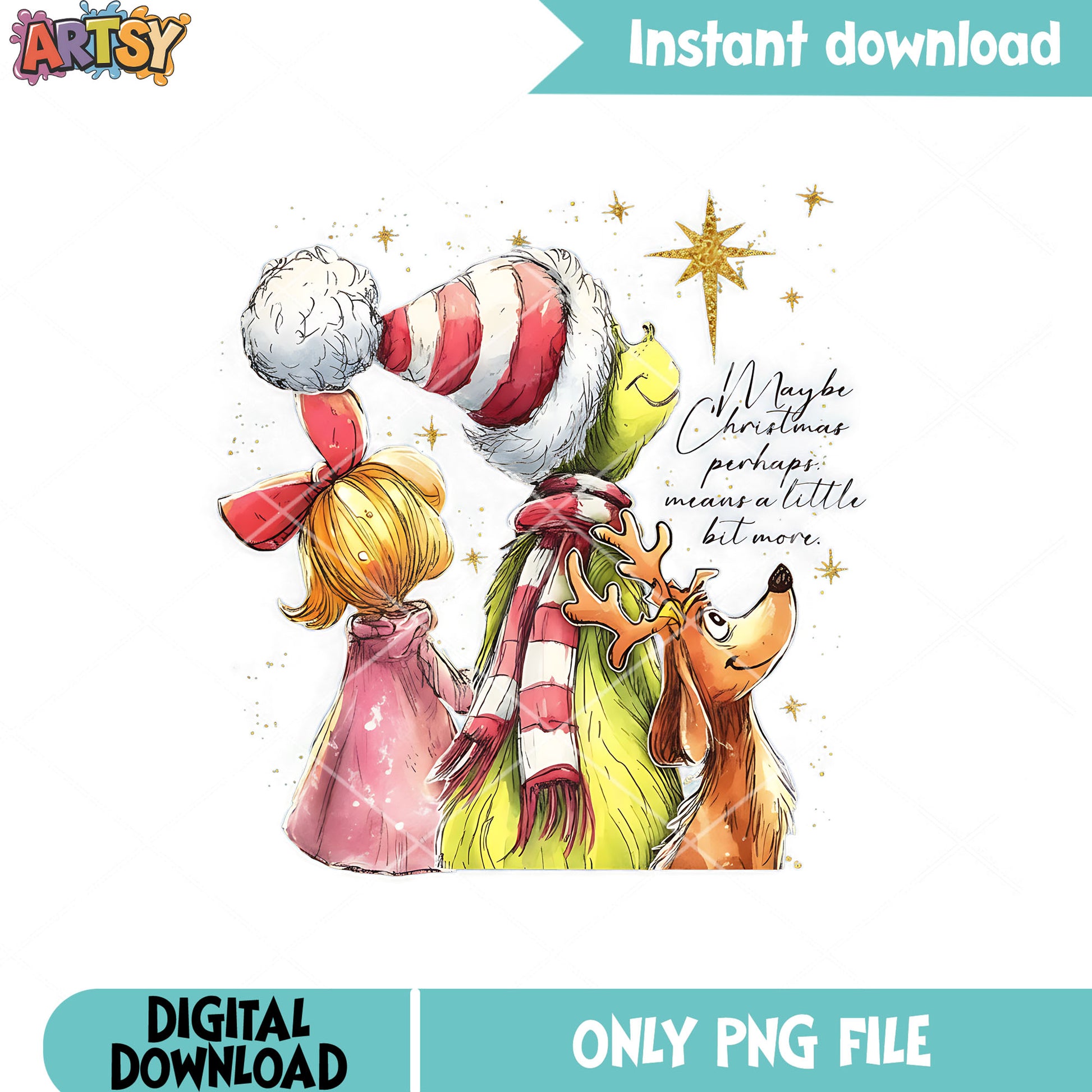 Maybe christmas perhap mean a little bit more png, the grinch png
