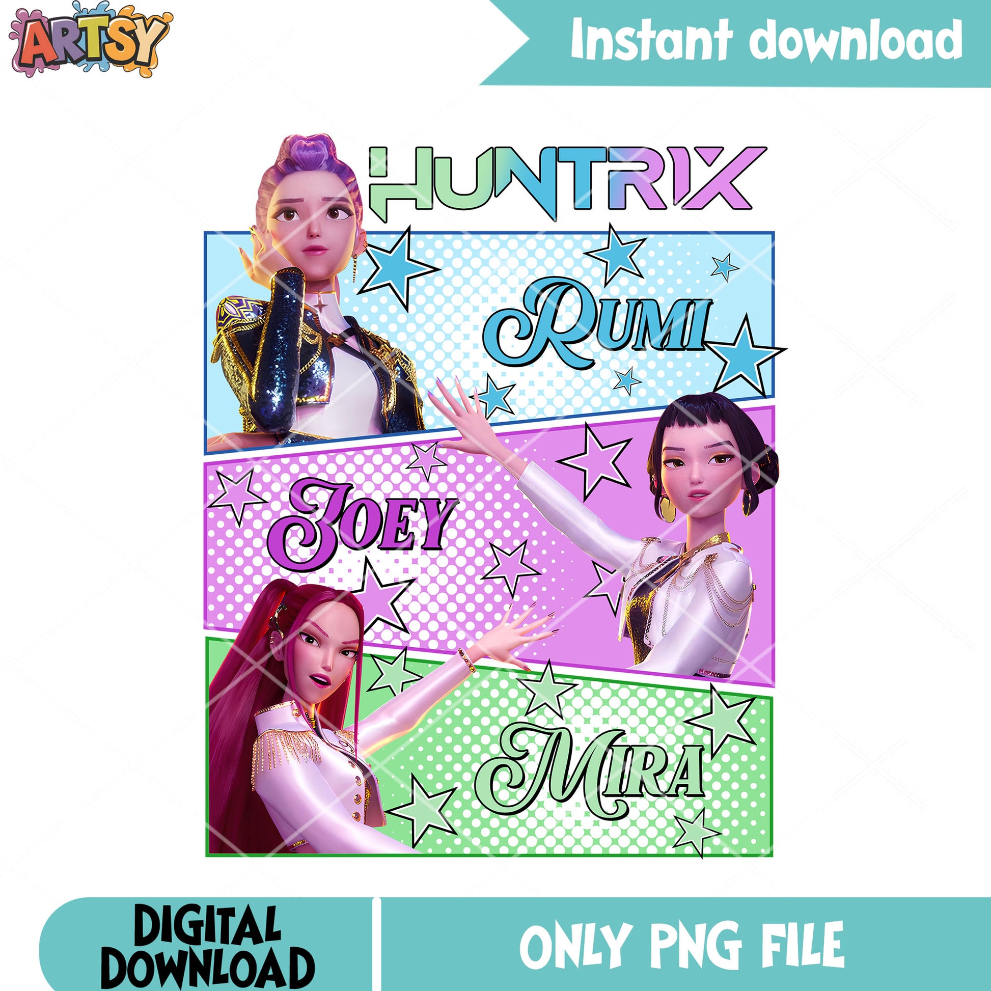 Member huntrix girls png, huntrix girls png, kpop demon hunters png