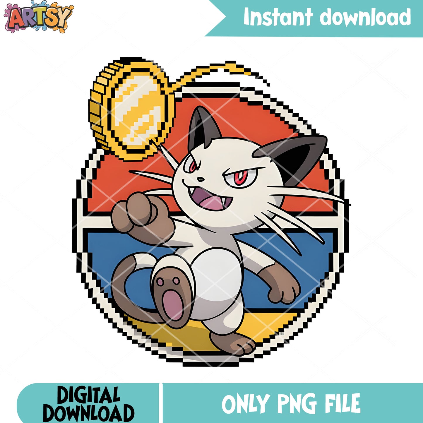 Meowth flip coin png, pokemon meowth png, pokemon card png