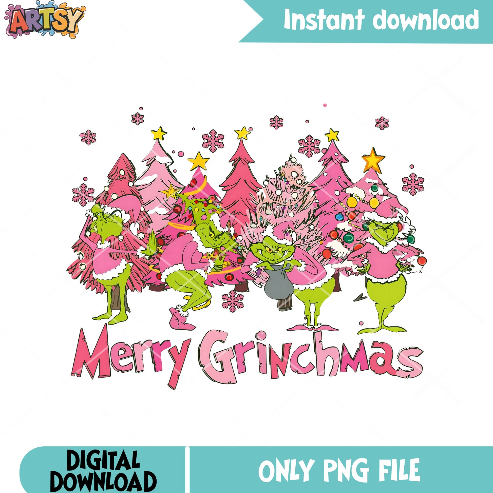 Merry christmas era pink png, christmas tree pink png, eras funny png