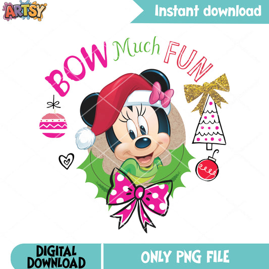 Merry christmas minnie png, minnie mouse png, christmas tree png
