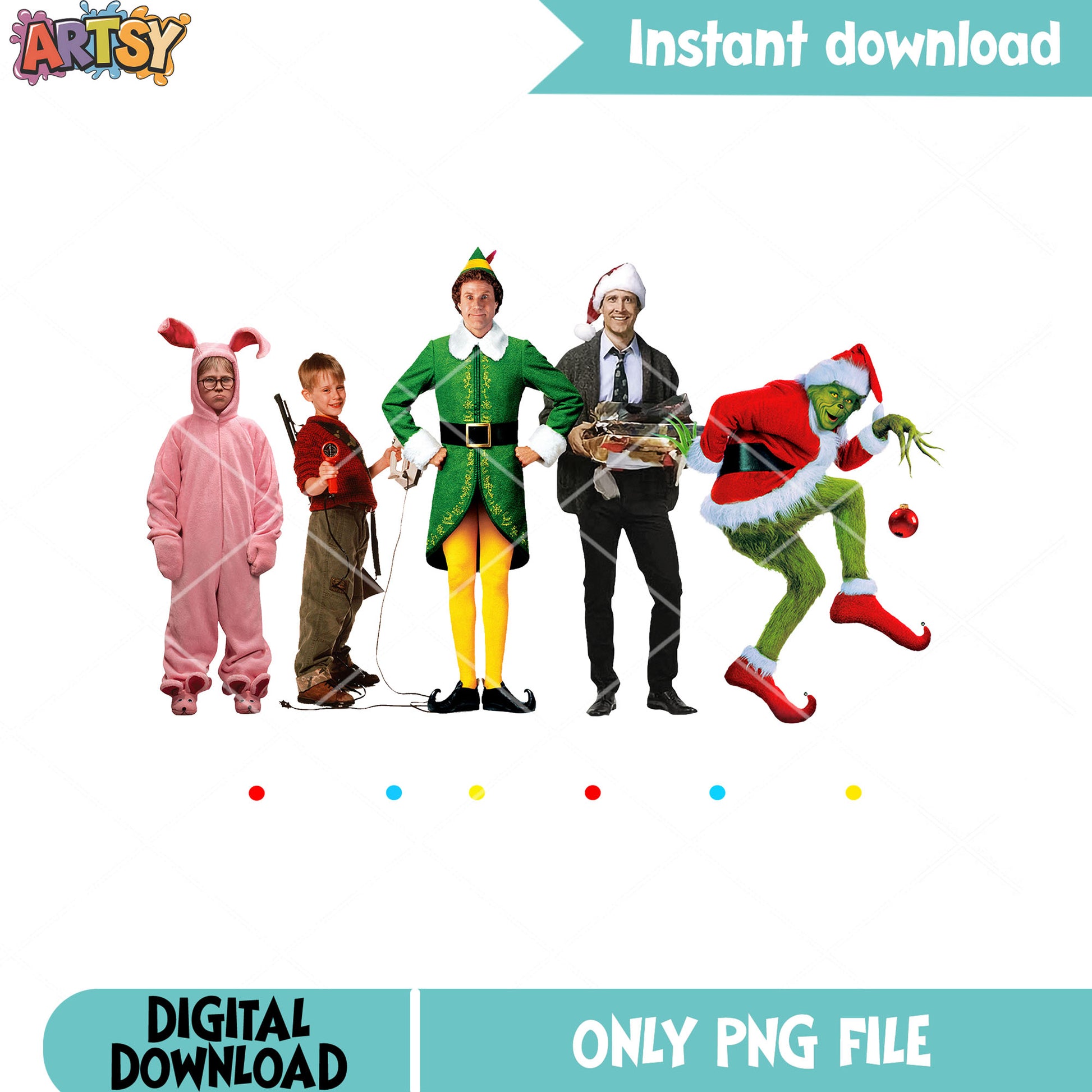 Merry christmas my friends png, clark griswold png, the grinch png