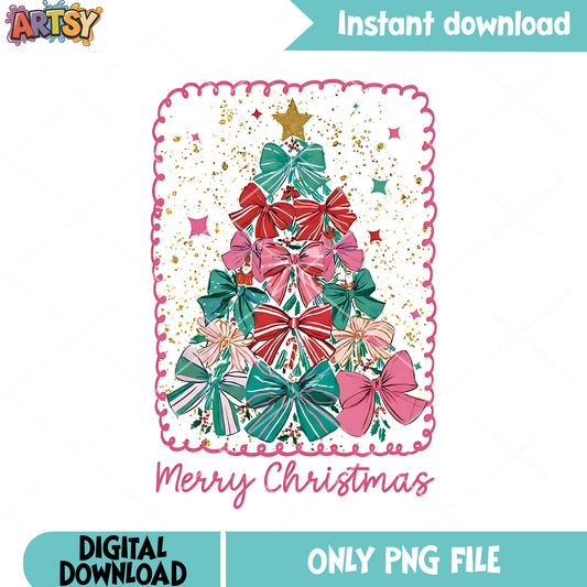 Merry christmas png, christmas tree png, christmas star png