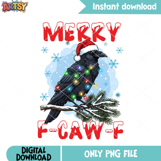 Merry f caw f png, santa hat​ png, crown royal black​ png