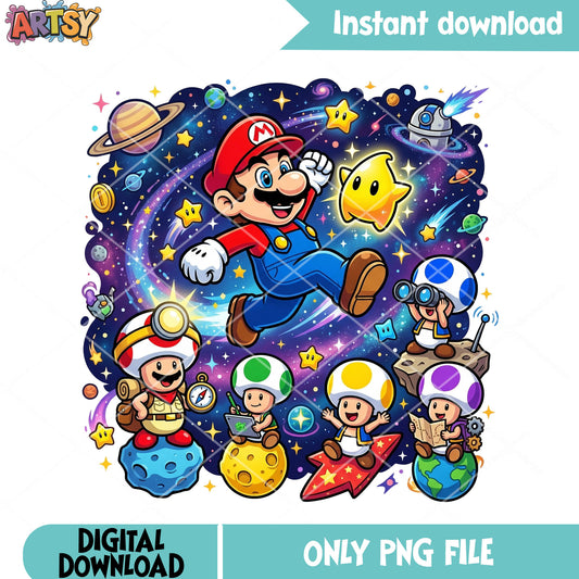 Meteoroid mario toad png, toad mario png, super mario galaxy png