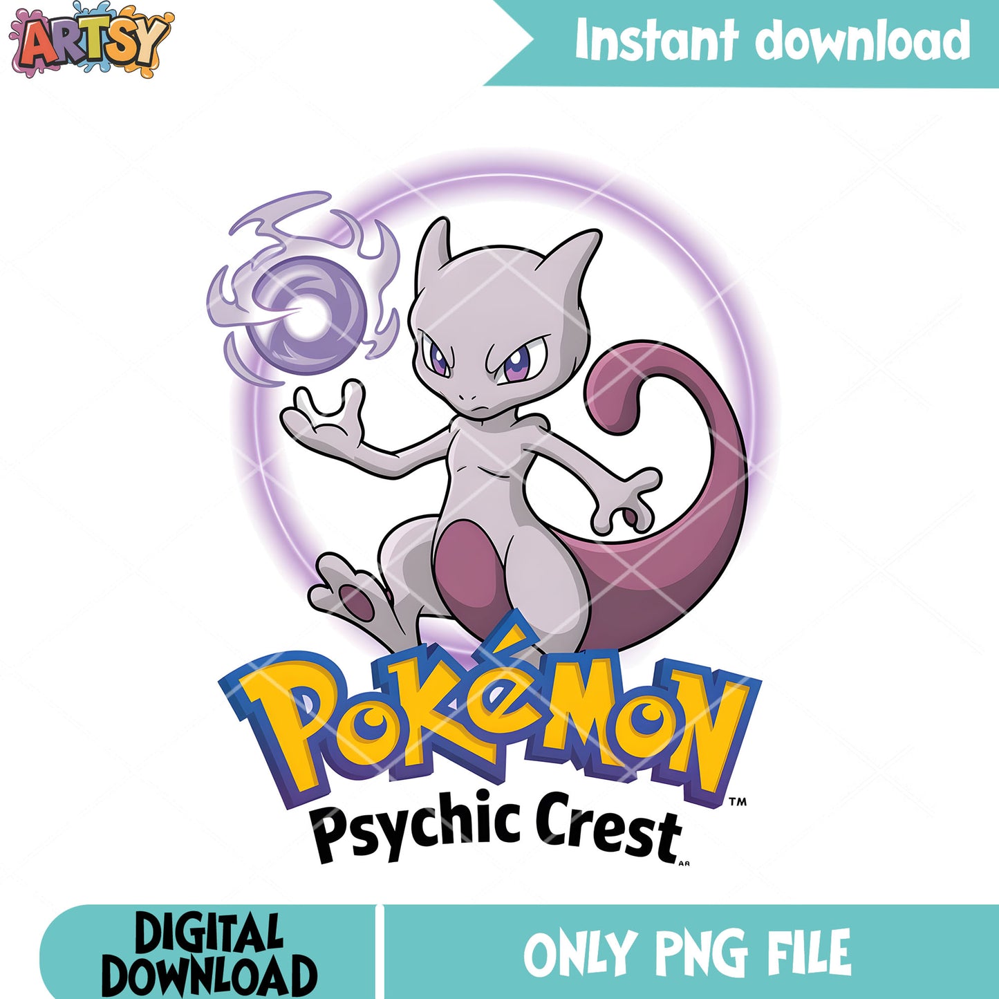 Mewtwo pokemon psychic poster png, pokemon mewtwo png, nintendo png