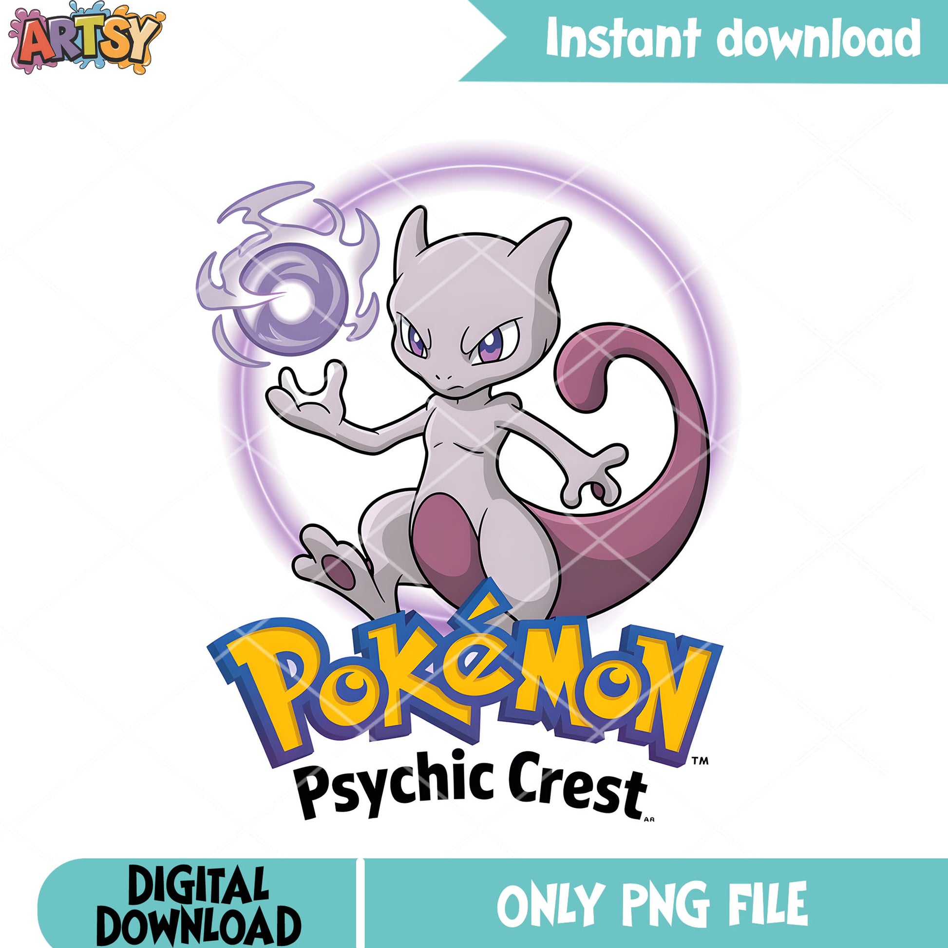 Mewtwo pokemon psychic poster png, pokemon mewtwo png, nintendo png