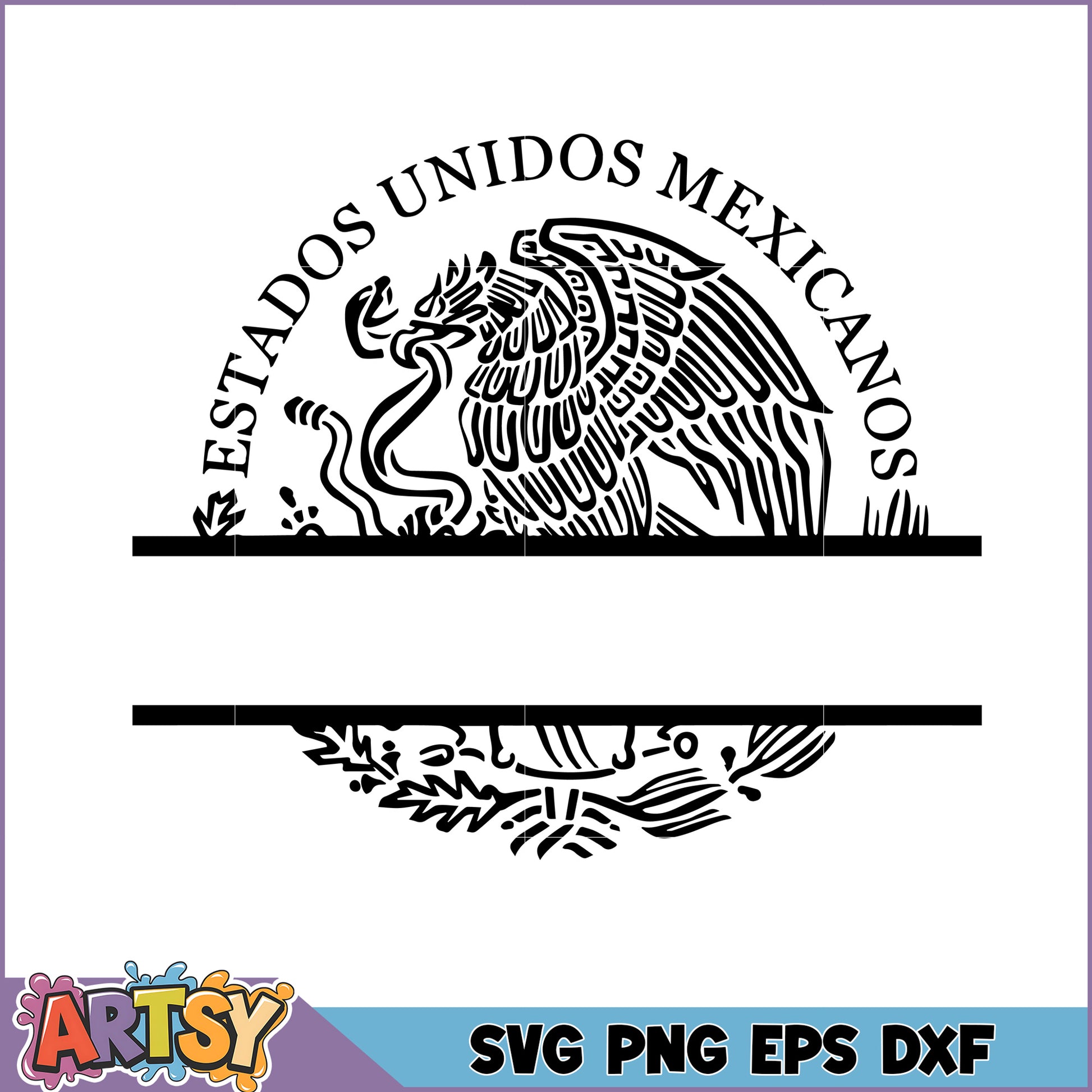 Mexican Eagle SVG Cut File