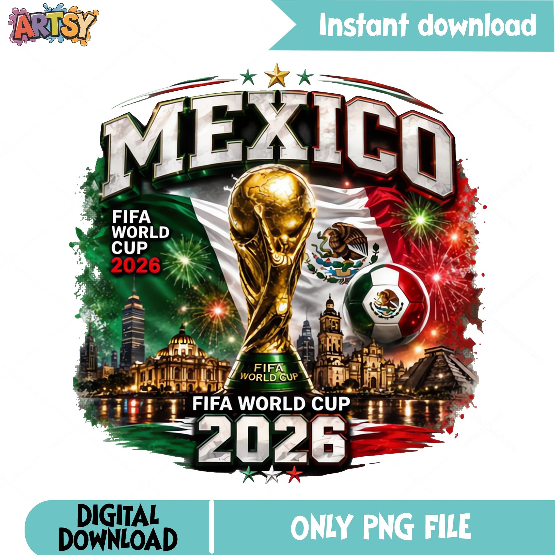 Mexico Fifa World Cup 2026 PNG, Mexico Soccer PNG, Football PNG