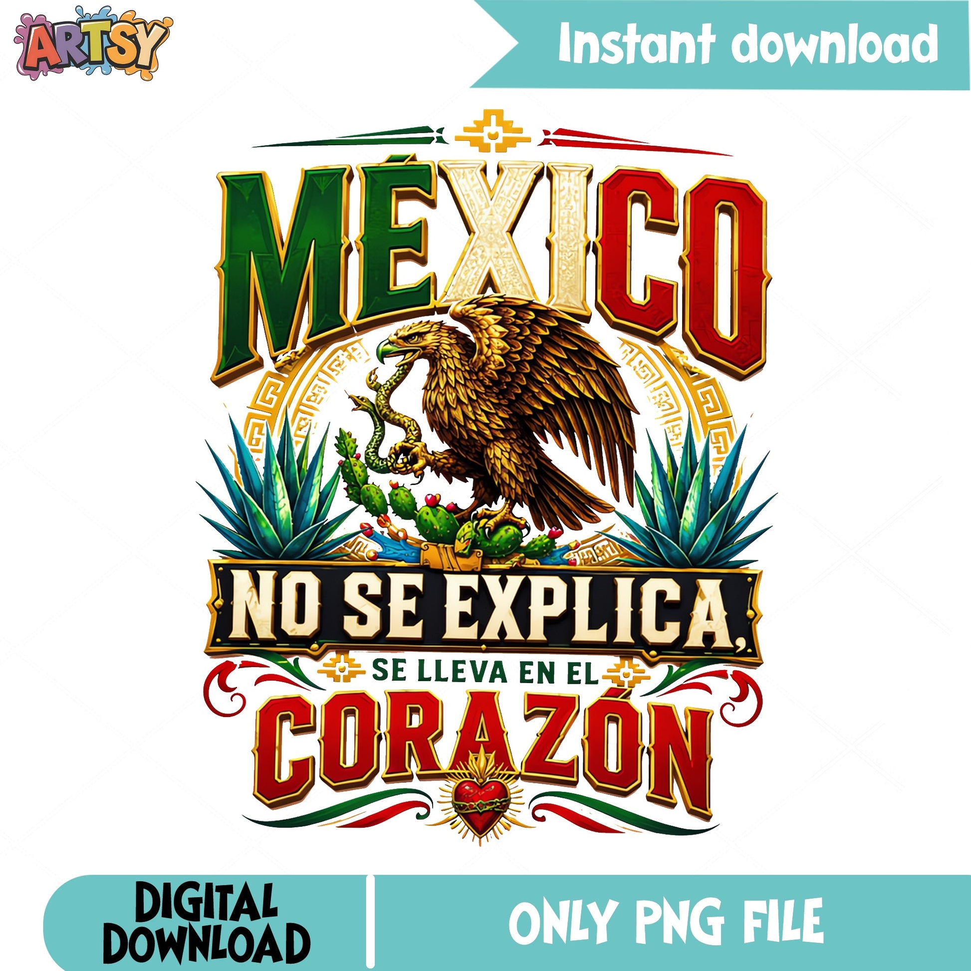 Mexico No Se Explica Se Lleva PNG, Mexican Eagle PNG, Mexico PNG