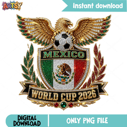 Mexico World Cup 2026 PNG, Mexico Soccer PNG, Futbol PNG