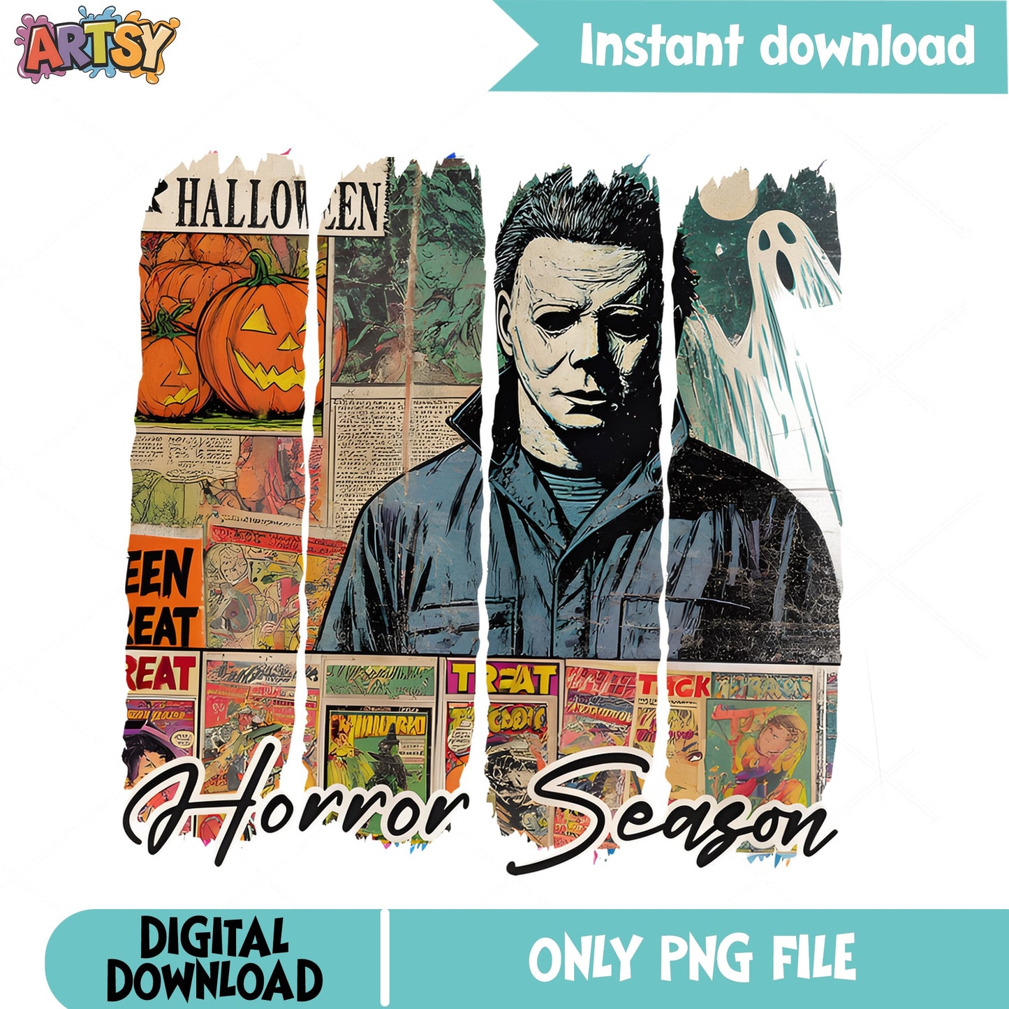 Michael Myers Horror Season PNG, Halloween PNG, Horror Movie PNG