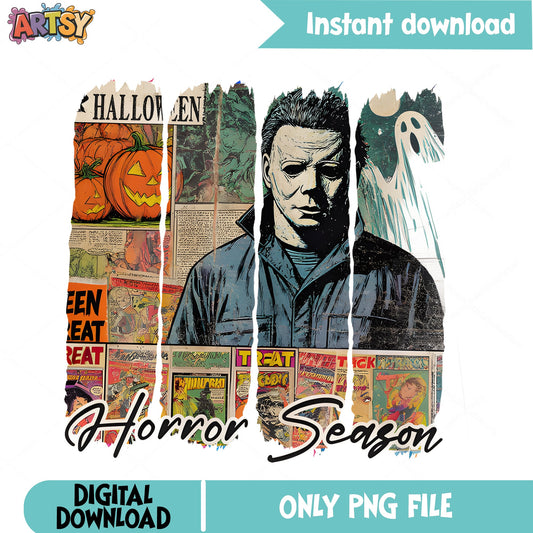 Michael Myers Horror Season PNG, Halloween PNG, Horror Movie PNG