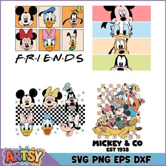 Mickey Mouse Friends SVG Bundle