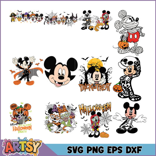 Mickey Mouse Halloween SVG Bundle for Festive Celebrations