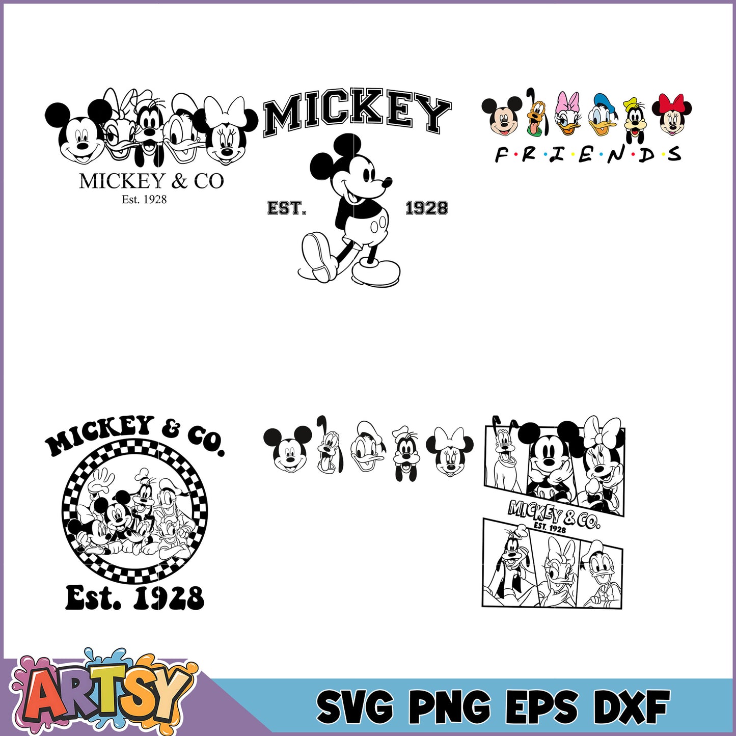 Mickey Mouse SVG Bundle for Crafting and Design Projects