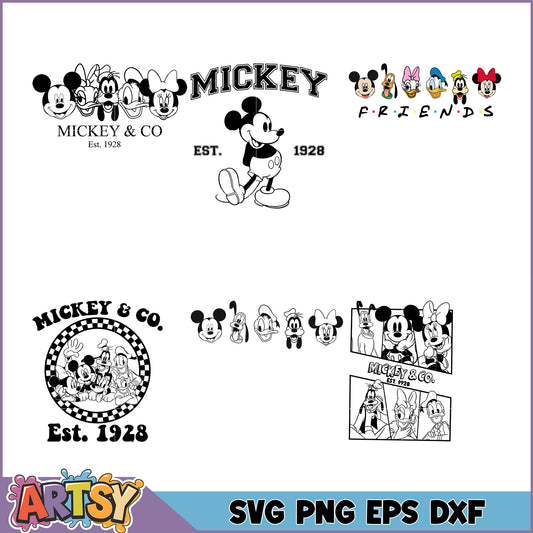 Mickey Mouse SVG Bundle for Crafting and Design Projects