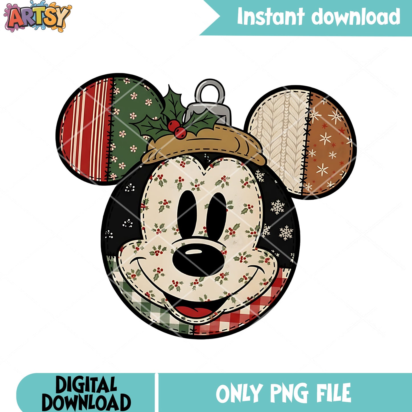 Mickey and friends xmas png, Christmas balls png, mickey mouse png