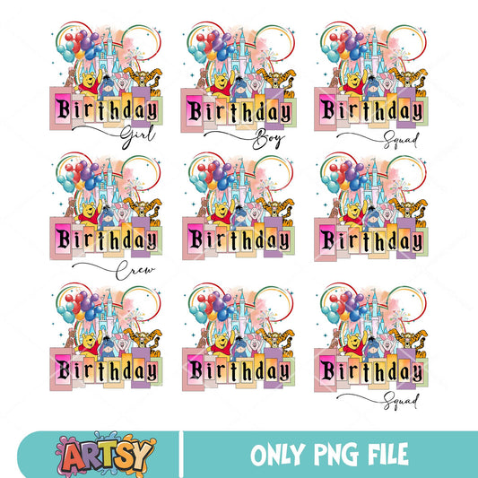 Mickey birthday boy png bundle, disney mickey png, mickey head png