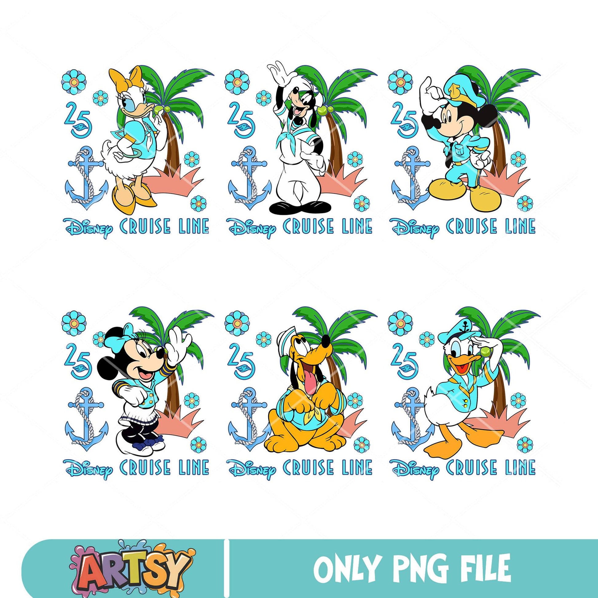 Mickey cruise line png bundle, disney cruise png, disney mickey png