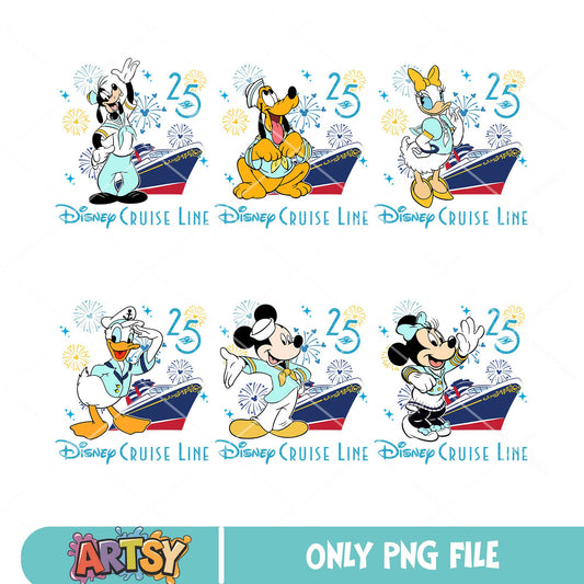 Mickey disney cruise line png bundle, disney cruise png, disney mickey png
