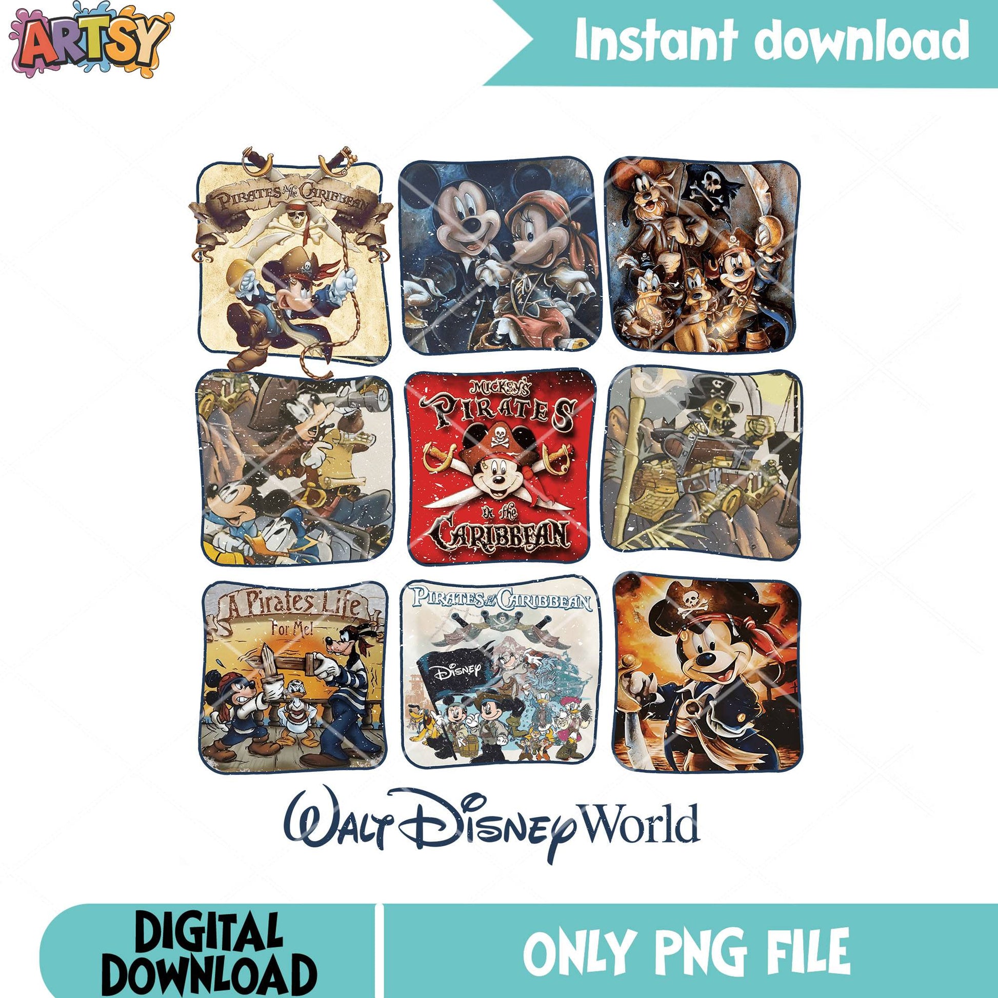 Mickey pirate on the caribean png, walt disney png, mickey mouse png