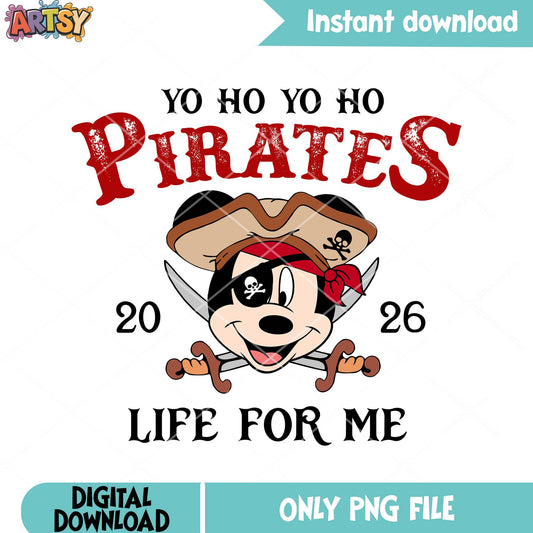 Mickey pirates 2026 disney png, disney cruise png, mickey mouse png