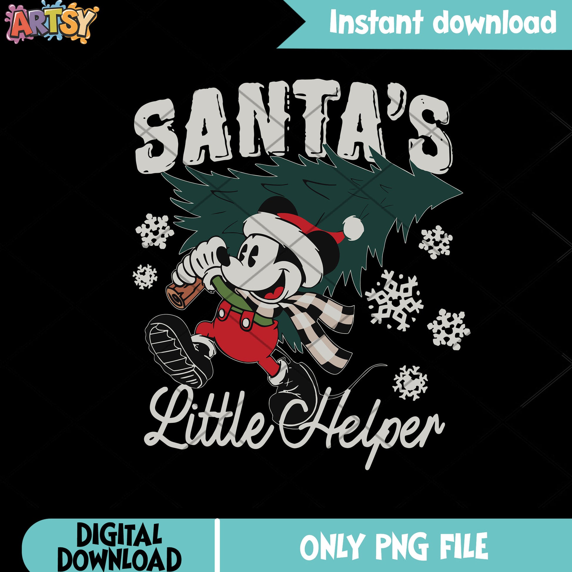 Mickey stole the christmas png, mickey mouse png, disney christmas png