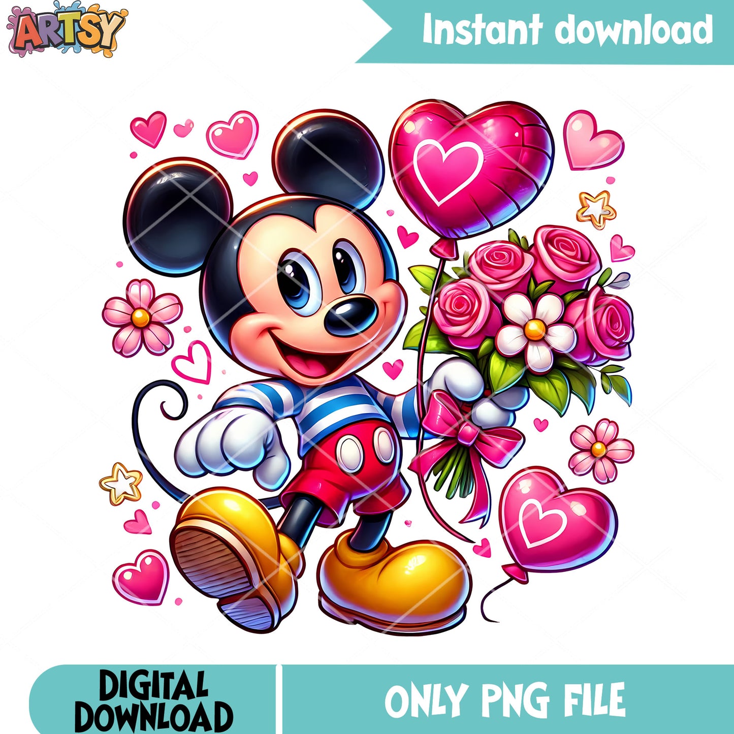 Mickey valentine stuff png, disney valentine png, mickey mouse png