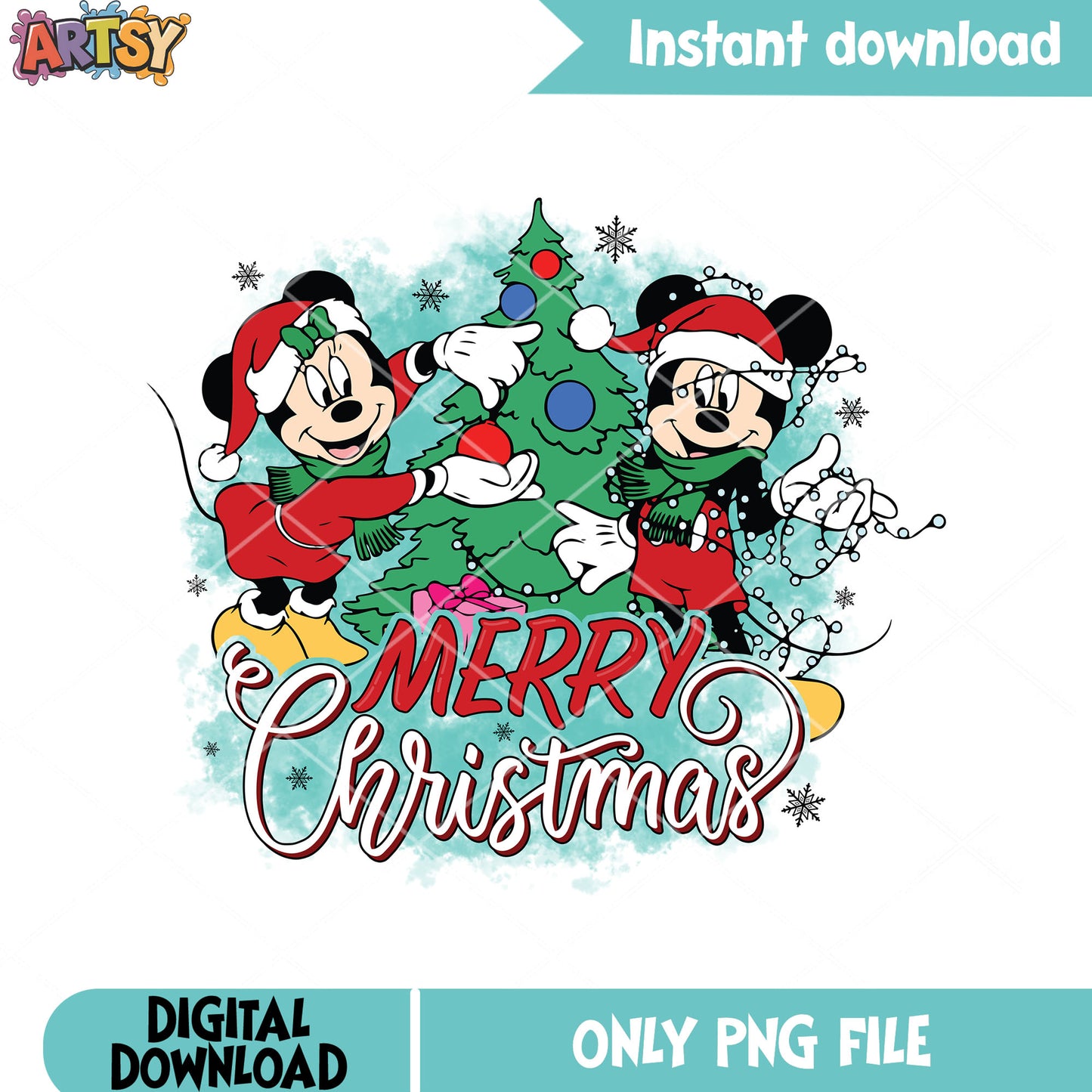 Mickey winter vibes png, mickey and friends png, happy christmas png