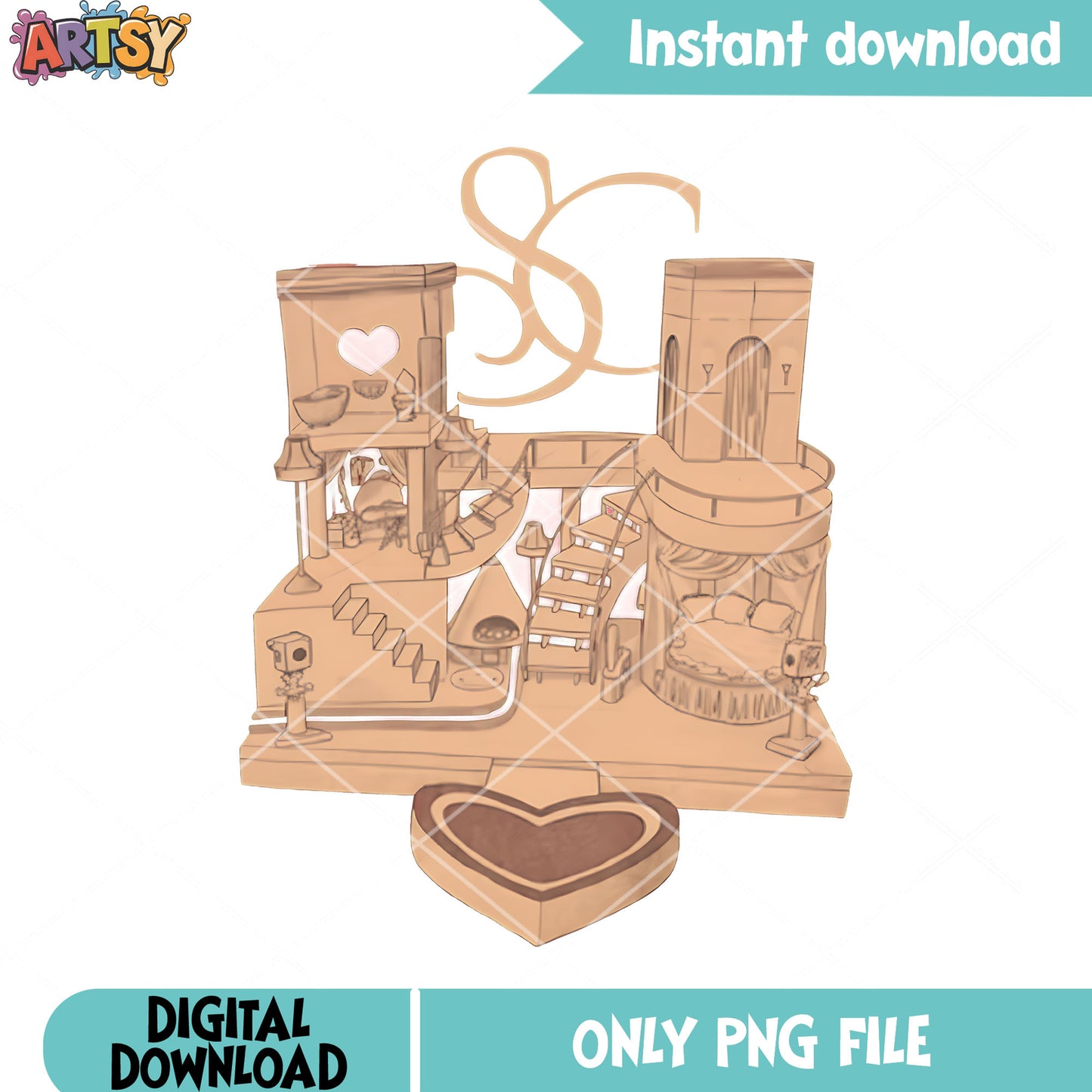 Miniature architectural design png,cardboard costumes​ png