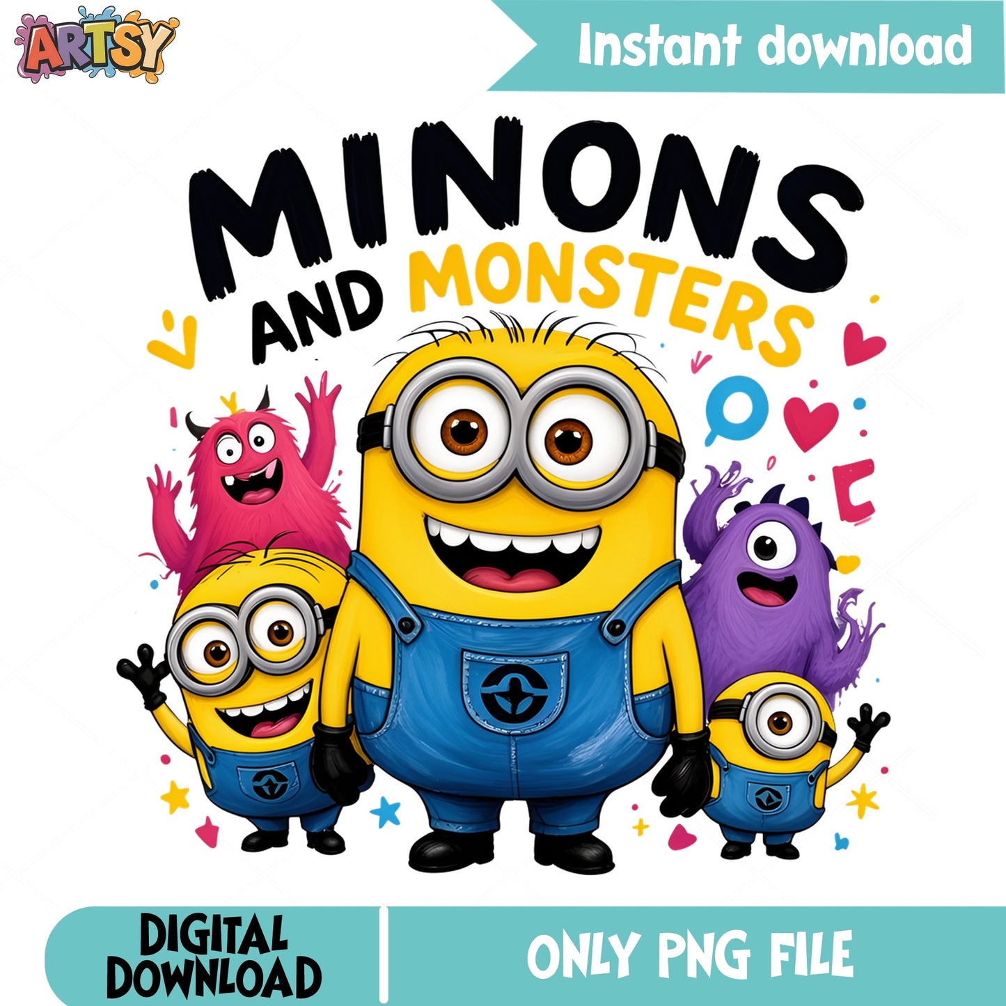 Minions And Monsters PNG, Despicable Me PNG, Minions PNG