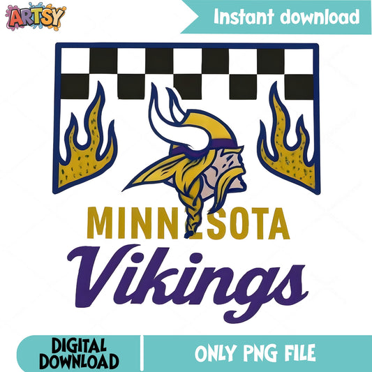 Minnesota Vikings PNG, NFL Football Clipart, Vikings Fan PNG