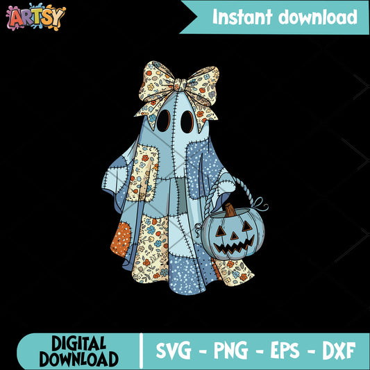 Minnie ghost with pumpkin svg, minnie pumpkin svg, minnie halloween svg