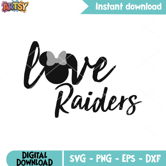 Minnie logo raiders nfc svg, oakland raiders svg, oakland svg